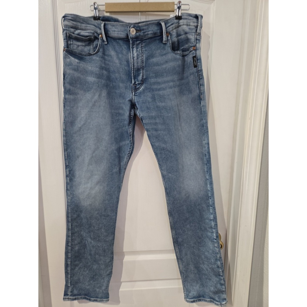 Mens Silver Jeans Co Eddie Sz 40x34 (33) Roomy Hip And Thigh Streetwear